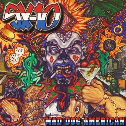 Sx-10: Mad Dog American - Red/blue Splatter
