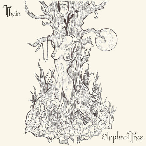 Elephant Tree: Theia (White & Gold Galaxy Pattern Vinyl)