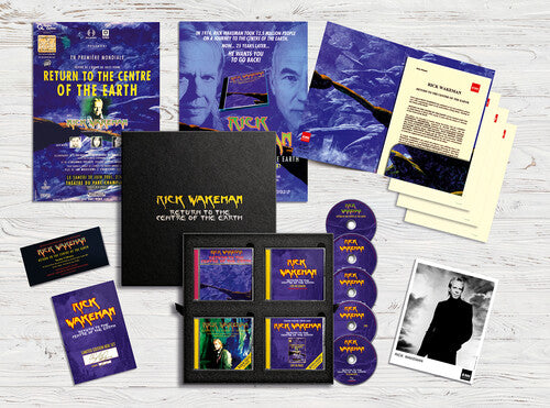 Wakeman, Rick: Return To The Centre Of The Earth (Deluxe Box 4CD+DVD, Press Pack, Photo, Posters)