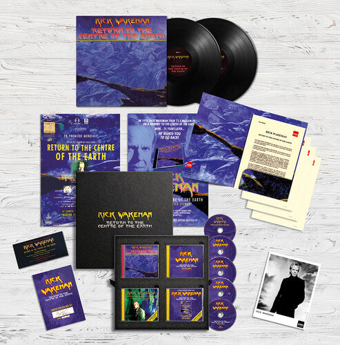 Wakeman, Rick: Return To The Centre Of The Earth (Super Deluxe Box 180gm 2LP+4CD+DVD, Press Pack, Photo, Posters)