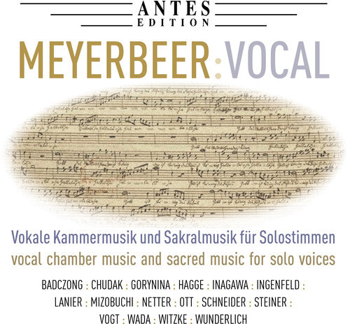 Meyerbeer: Vocal Works