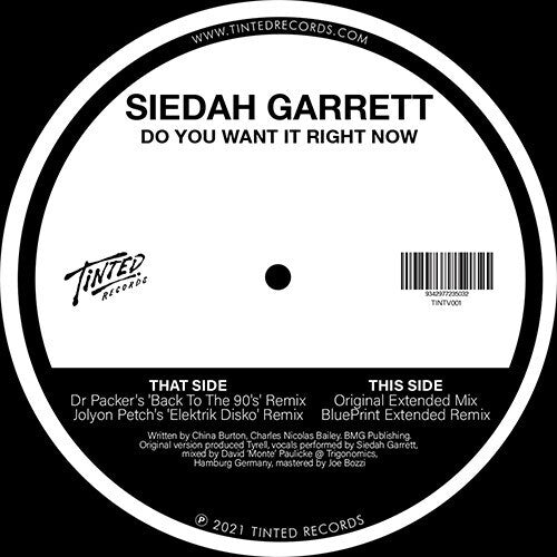 Garrett, Siedah: Do You Want It Right Now 2021 Remixes