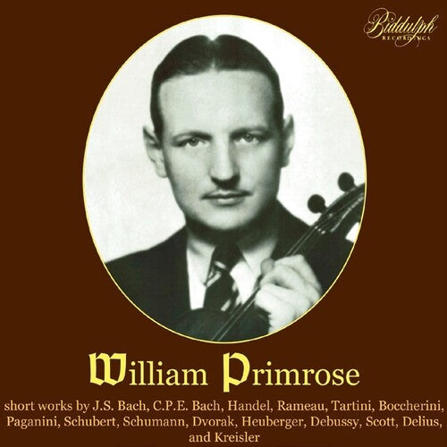 Primrose, William: Plays Baroque Sonatas & Encore Pieces