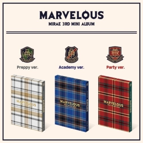 Mirae: Marvelous (Random Cover) (incl. Photobook, Photocard, Student ID Card, School Record Card, Mirae Time Table + Stationary Sticker)