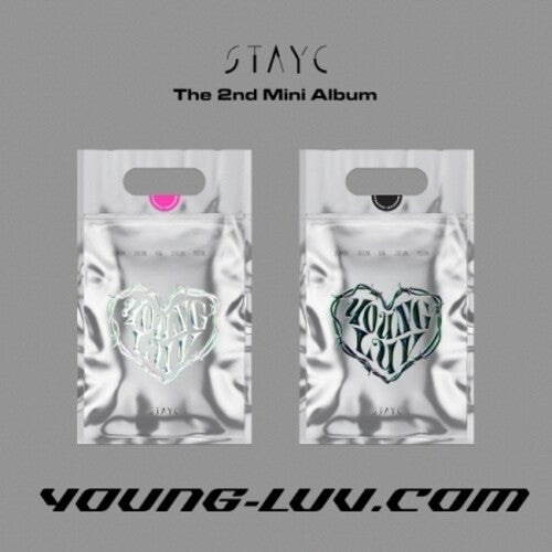 Stayc: Young-Luv.com (Random Cover) (incl. 80pg Photobook, Poster, Wide Polaroid Photo, Photocard, Fragrance Card, Lettering Tatoo Sticker + AR Photocard)