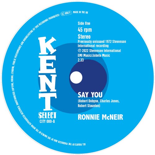 McNeir, Ronnie: Say You / I'M Sorry