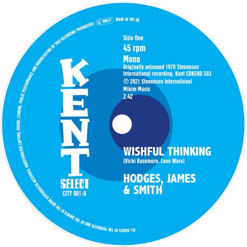 Hodges James & Smith / Weston, Kim: Wishful Thinking / It Takes A Lotta Teardrops