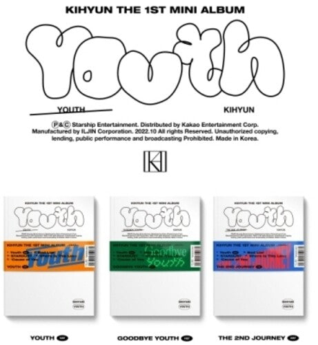 Kihyun: Youth - 96pg Photo Book, Photocard + Travel Ticket