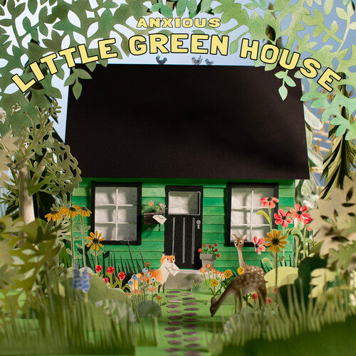 Anxious: Little Green House - Green & Violet Butterfly