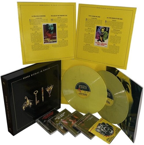 Nicolai, Bruno: Bruno Nicolai In Giallo - 2LP's & 4CD Boxset with Poster