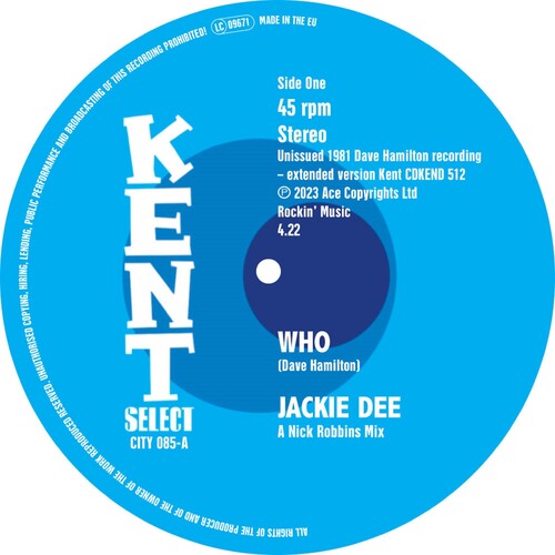 Dee, Jackie / Hamilton, Dave Band: Who / Who (Instrumental)