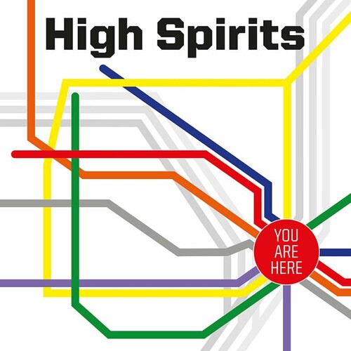 High Spirits: You Are Here - blue w/ white & red splatter