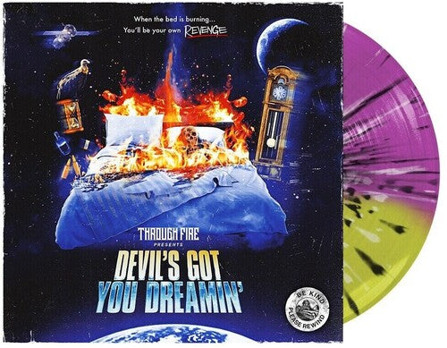 Through Fire: Devil's Got You Dreamin - Yellow & Neon Violet split with Black & White Colored Vinyl