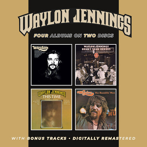 Jennings, Waylon: Lonesome, On'ry & Mean / Honky Tonk Heroes / This Time / The Ramblin' Man + Bonus Tracks