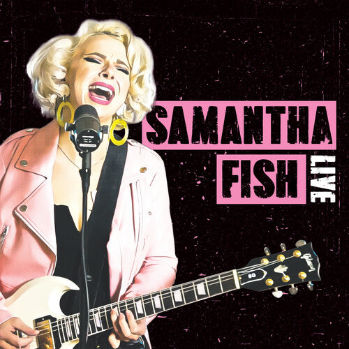 Fish, Samantha: Live - Pink/white Splatter