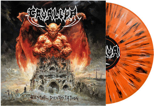 Cavalera: Bestial Devastation - Orange, Black & White Splatter