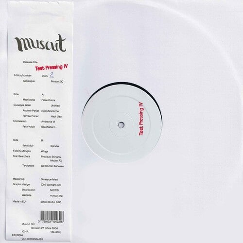 Test Pressing IV / Various: Test Pressing IV