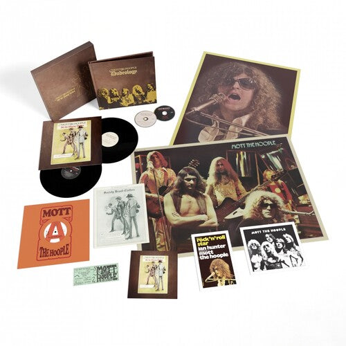 Mott the Hoople: All The Young Dudes: 50th Anniversary Edition - 140gm Black Vinyl, 72pp Hardback Book in Slipcase with 2CD, 12-inch vinyl, & Posters