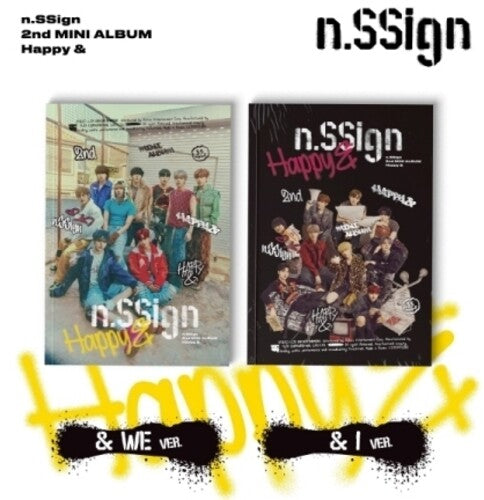 N.Ssign: Happy & - Random Cover - incl. 96pg Photobook, Poster, 2 Photocards, Sticker, Unit Photocard + N. Ssign Photocard