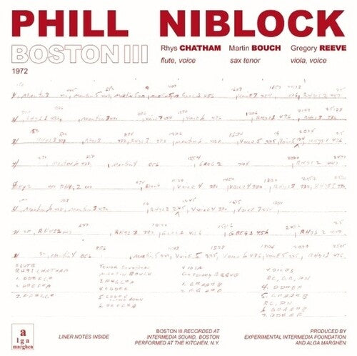 Niblock, Phill: Boston/Tenor/Index