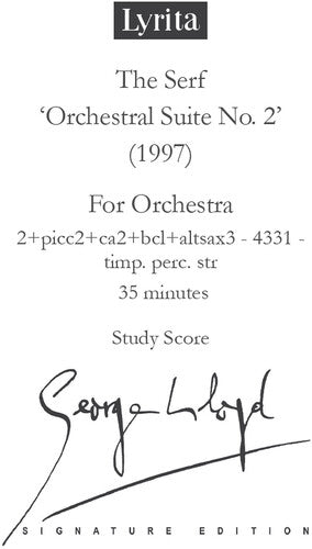 Lloyd, George: Lloyd: The Serf, Suite No. 2 - Study Score