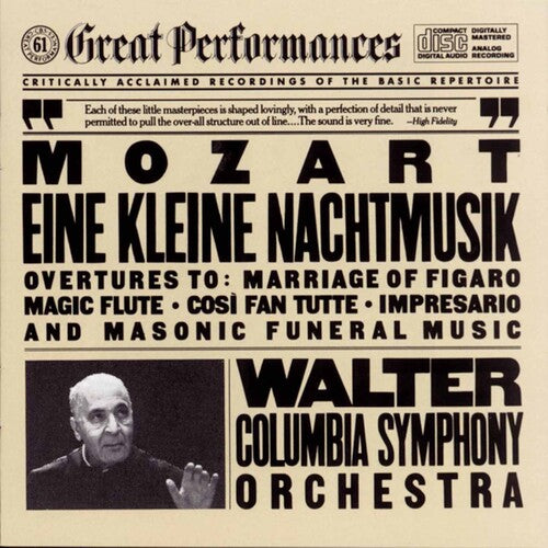 Mozart / Walter / Columbia Symphony: Eine Kleine Nachtmusik / Opera Overtures