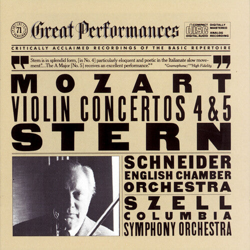 Mozart / Stern / Szell / Eco: Violin Concerti 4 & 5