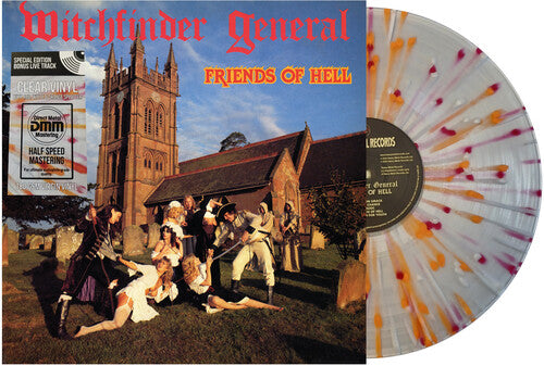 Witchfinder General: Friends Of Hell - Clear Red Orange & White Splatter Vinyl