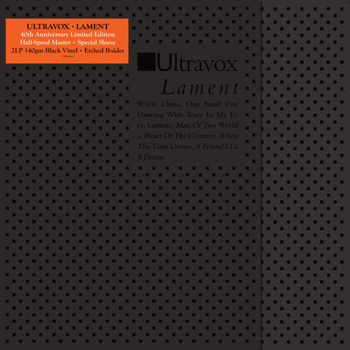 Ultravox: Lament [Deluxe Edition]: Limited 40th Anniversary Edition