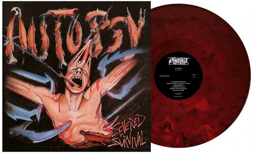 Autopsy: Severed Survival: 35th Anniversary - Red Sleeve, 140gm Red & Black Marble Vinyl