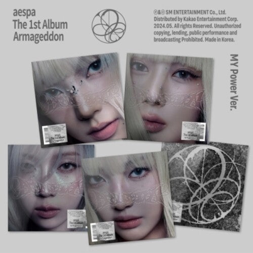 Aespa: Armageddon - My Power Version - Random Cover - incl. Photobook, Tattoo Sticker, Folded Poster, Postcard + Photocard