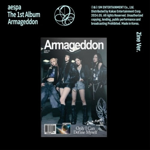 Aespa: Armageddon - Zine Version - incl. Photobook, Postcard, Sticker, Folded Poster, Photocard A + Photocard B