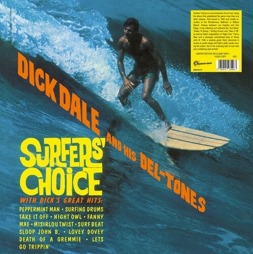 Dale, Dick & His Del-Tones: Surfers' Choice - Clear Vinyl