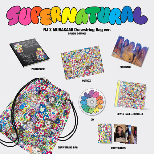 Newjeans: NewJeans 'Supernatural' NJ X MURAKAMI (Drawstring Bag ver.)