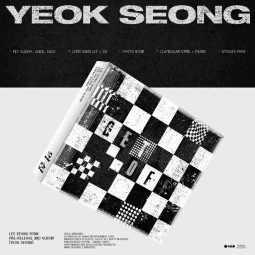 Lee Seung Yoon: Yeok Seong - incl. 16pg Lyric Booklet, 44pg Photobook, 11pc Sticker Pack + Lenticular Card w/Frame