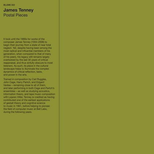 Tenney, James: Postal Pieces