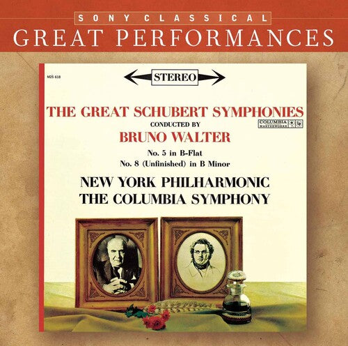 Schubert / Beethoven / Walter / Columbia Sym Orch: Symphonies 5 & 8 / Leonore Overture 3