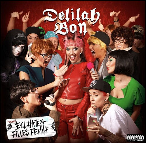 Delilah Bon: Evil, Hate Filled Female - Red & Neon Green Vinyl