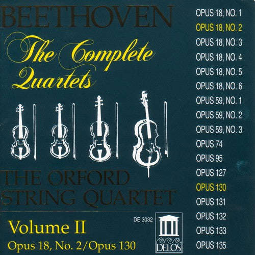 Beethoven / Orford String Quartet: Complete Quartets 2