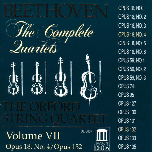 Beethoven / Orford String Quartets: Complete Quartets 7