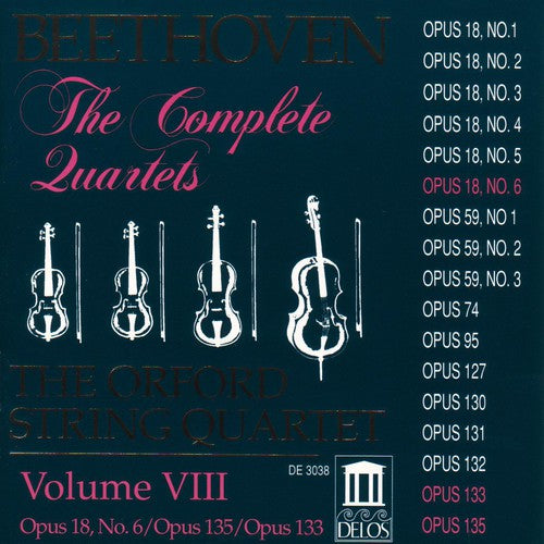 Beethoven / Orford String Quartet: Complete Quartets 8