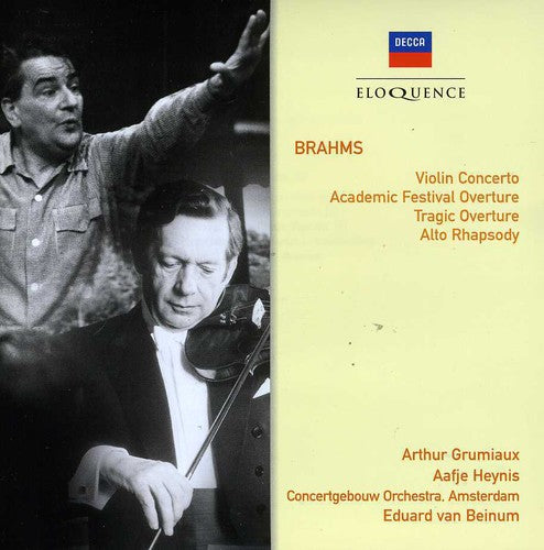 Brahms / Grumiaux / Concertgebow Orch / Van Beinum: Brahms: VLN Cto / Overtures / Alto Rhapsody