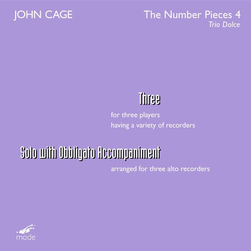 Cage, John: Three Solo for Three Voices
