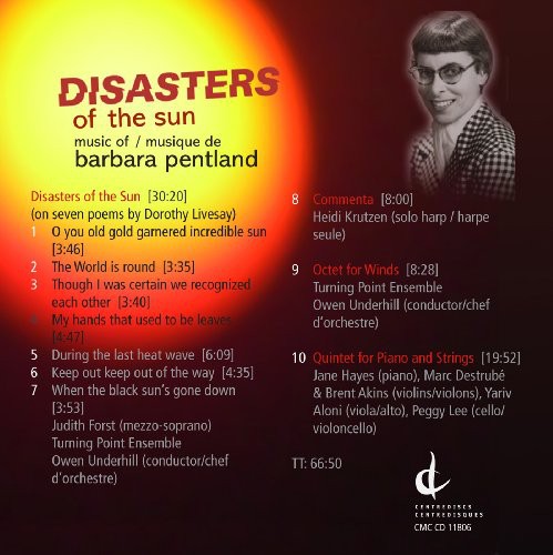 Pentland, Barbara: Disasters of the Sun