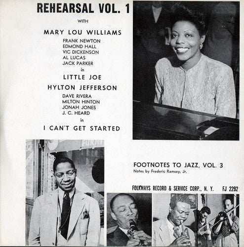 Williams, Mary Lou: Footnotes to Jazz, Vol. 3: Jazz Rehearsal, I