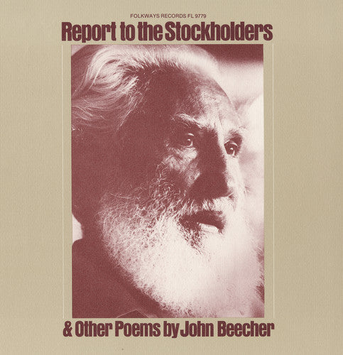 Beecher, John: Report to the Stockholders: Poems By John Beecher