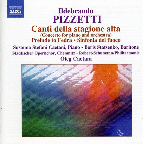 Pizzetti / Caetani / Robert-Schumann Philharmonie: Concerto for Piano & Orchestra / Prelude to Fedra