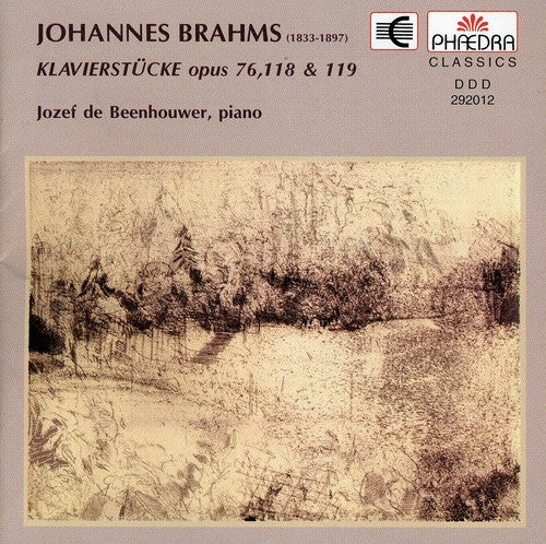 Brahms / Beenhouwer, Jozef De: Works for Piano