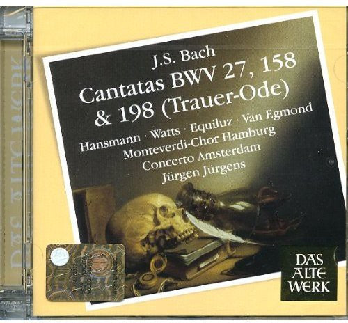 Bach, J.S / Schroder / Cto Amsterdam / Jurgens: Cantatas & 198 Trauer-Ode