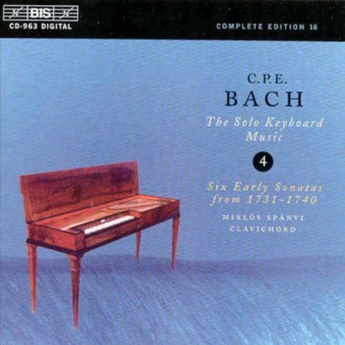 Bach, C.P.E. / Spanyi, Miklos: Solo Keyboard Music 4: Sta in B Flat W.62, Etc.